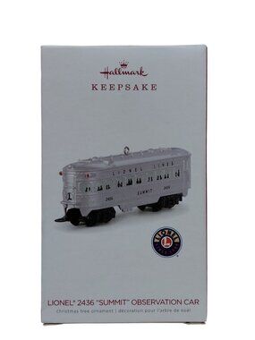 Hallmark Keepsake Lionel 2436 "Summit" Observation Car Ornament 2018 NIB